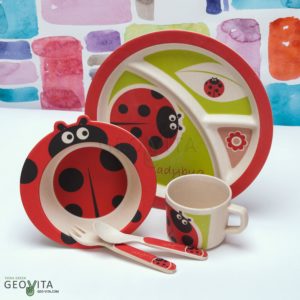 Детский набор посуды “Lady Bug” © GEOVITA - Одноразовая посуда от производителя!