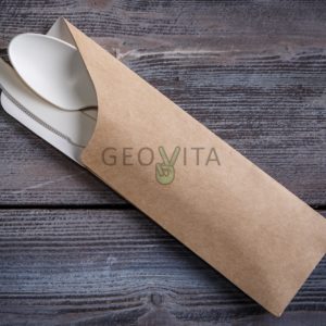 Конверт для приборов © GEOVITA - Одноразовая посуда от производителя!