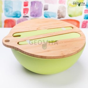 Бамбуковая миска для салата © GEOVITA - Одноразовая посуда от производителя!