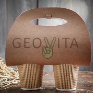 Держатель для кофейных стаканов © GEOVITA - Одноразовая посуда от производителя!