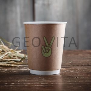 Стакан одноразовый двухслойный для кофе 250 мл © GEOVITA - Одноразовая посуда от производителя!