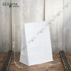 Пакет бумажный 350*150*450 © GEOVITA - Одноразовая посуда от производителя!