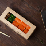 Бумажный контейнер 500 мл самосклееный