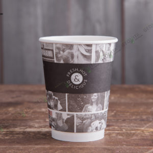 Бумажный стакан Huhtamaki CAFE NOIR 200 мл © GEOVITA - Одноразовая посуда от производителя!