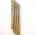 Бумажная трубочка бамбук в индивидуальной упаковке крафт