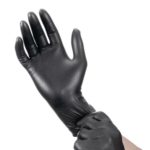 Нитриловые перчатки черные