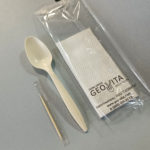 Набор биоразлагаемых приборов 2/1 мал. “ложка + салфетка” в упаковке Geovita