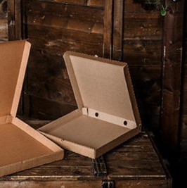 Коробка для пиццы 250х250х40 мм © GEOVITA - Одноразовая посуда от производителя!