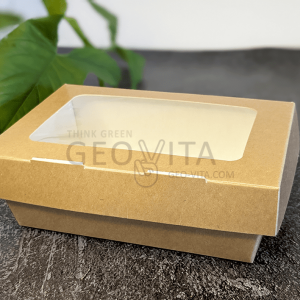 Ланч-бокс с лаковым покрытием 600 мл © GEOVITA - Одноразовая посуда от производителя!