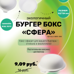 Экологичный бургер-бокс «Сфера»