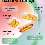 Время выгодных покупок. Одноразовые лотки для хот-догов, снеков, картофеля фри по специальным ценам!