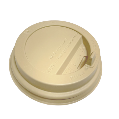 Крышка для стакана, d-80 мм, кукурузный крахмал, цвет крафт