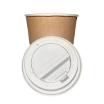 Крышка для стакана, d-90 мм, кукурузный крахмал, цвет белый