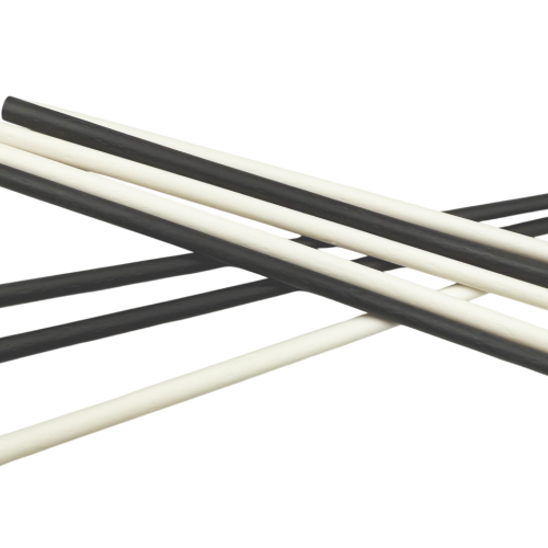 ЭКО-трубочка из кукурузного крахмала без индивидуальной упаковки, d – 6 мм, h – 240 мм, цвет черный