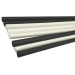 ЭКО-трубочка из кукурузного крахмала без индивидуальной упаковки, d – 6 мм, h – 240 мм, цвет черный