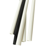 ЭКО-трубочка из кукурузного крахмала без индивидуальной упаковки, d – 6 мм, h – 240 мм, цвет черный