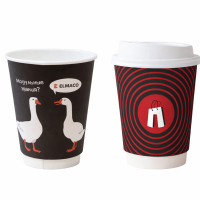 Полноформатная печать на стаканчиках