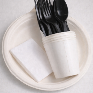 Набор для пикника с полистирольными приборами &copy; GEOVITA - Одноразовая посуда от производителя!